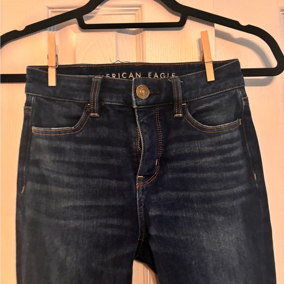 American Eagle Outfitters Skinny Blue Jeans Classic Fit - Picture 3 of 9